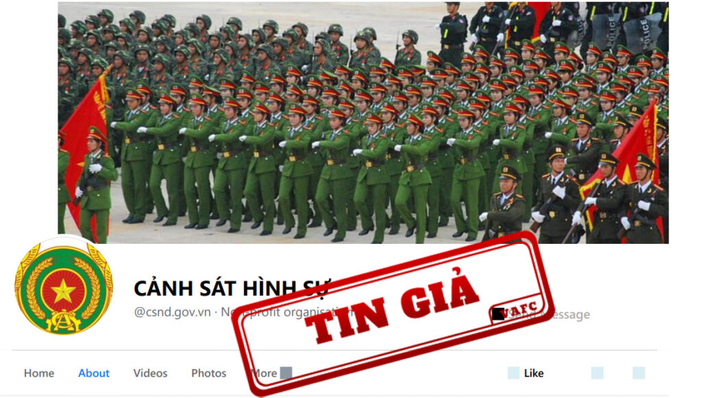 Xử lý fanpage “Cảnh Sát Hình Sự” giả mạo kênh thông tin của Bộ Công an
